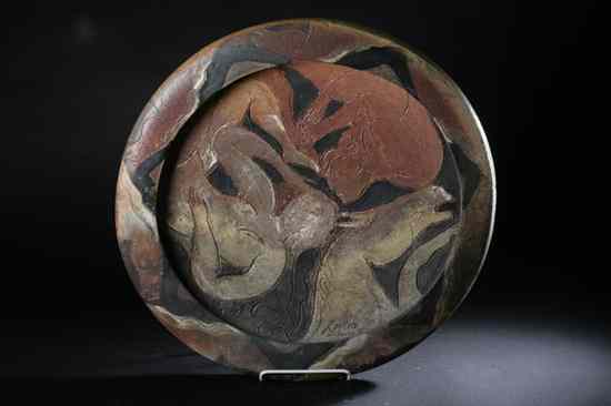 Appraisal: RUDY AUTIO American - NEW JERSEY Glazed and incised stoneware