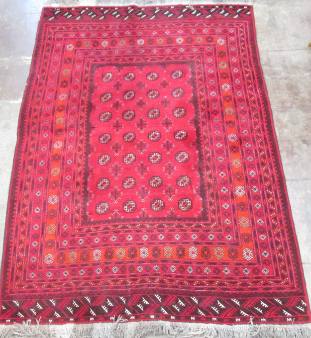 Appraisal: AFGHANI TURKOMAN CARPET ' x '