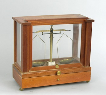 Appraisal: A Cased Scientific Scale by Hopken Son A wood and