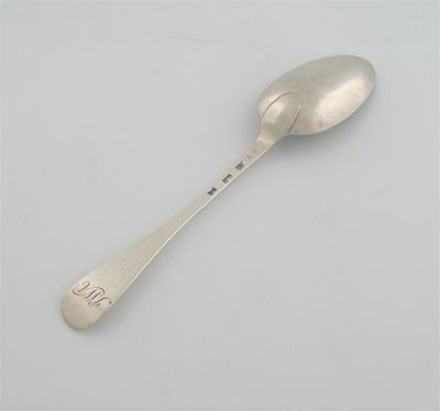 Appraisal: A George II Scottish tablespoon Hanoverian pattern initialled 'I W