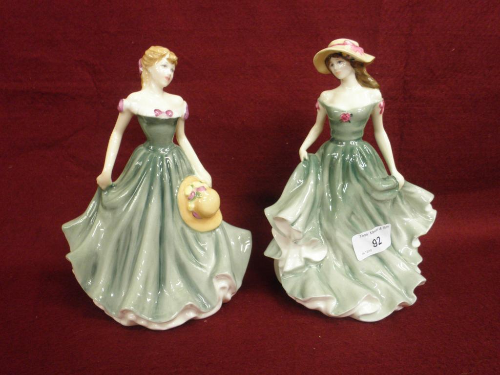 Appraisal: A Royal Doulton lady Best Wishes and another Loving Thoughts