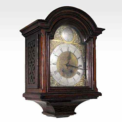 Appraisal: An English George III Jn Drury Walnut Hooded Wall Clock