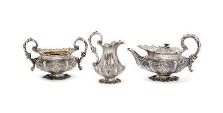 Appraisal: William IV Silver Tea Service Estimate -