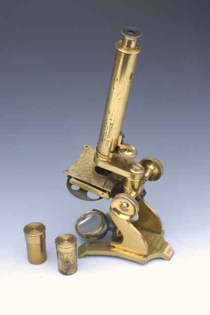 Appraisal: A VICTORIAN BRASS LACQUERED WATSON SON STUDENT'S MICROSCOPE bearing No