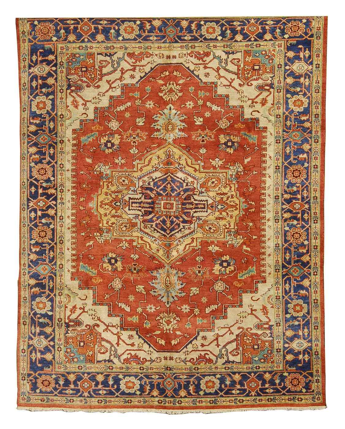 Appraisal: ORIENTAL RUG SERAPI DESIGN ' x ' '' Gold gabled