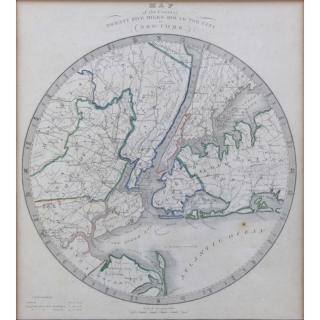 Appraisal: Antique Map of the Country Twenty Five Miles Round the