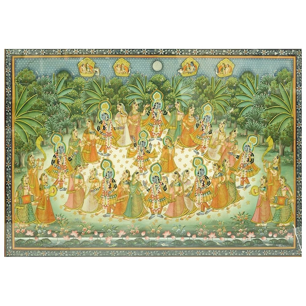 Appraisal: Indian School Gouache Painting th Century Indian School Pichhawai Gouache