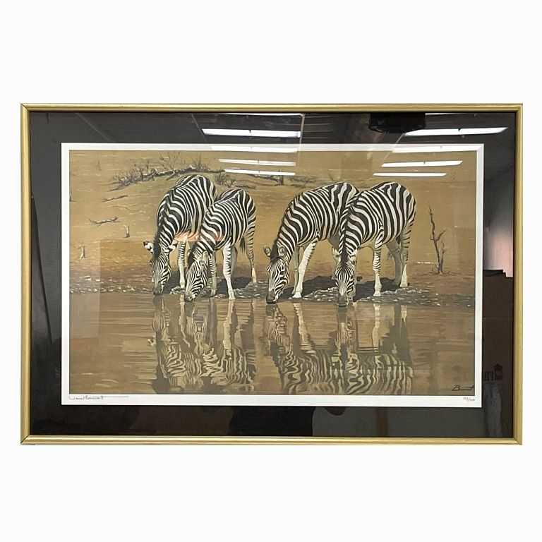 Appraisal: Artist Signed African Subject Lithograph Artist Signed African Subject Lithograph