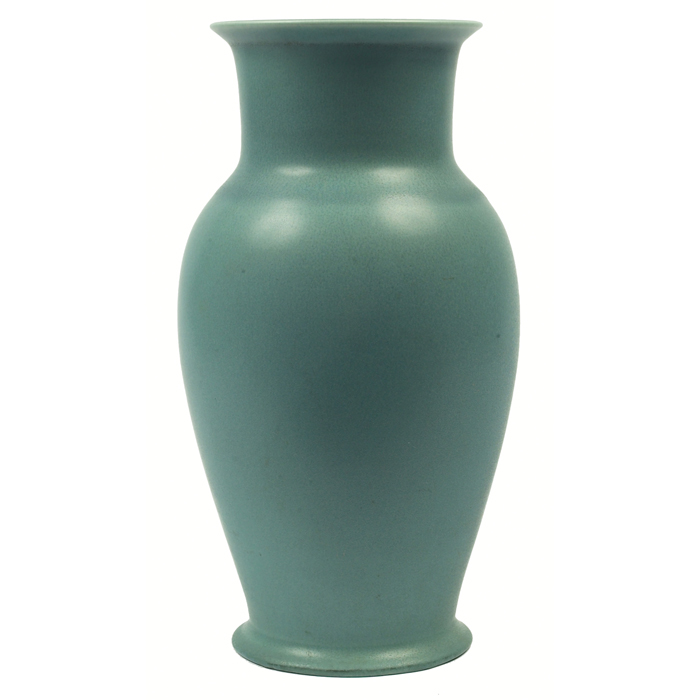 Appraisal: Rookwood vase shouldered form covered in a turquoise matt glaze