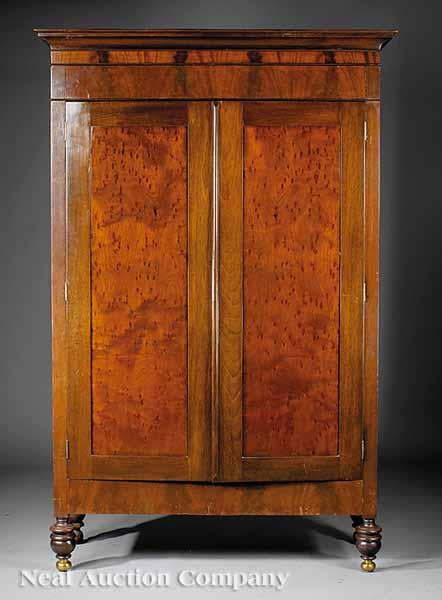 Appraisal: A Good American Classical Mahogany Armoire early th c Louisiana