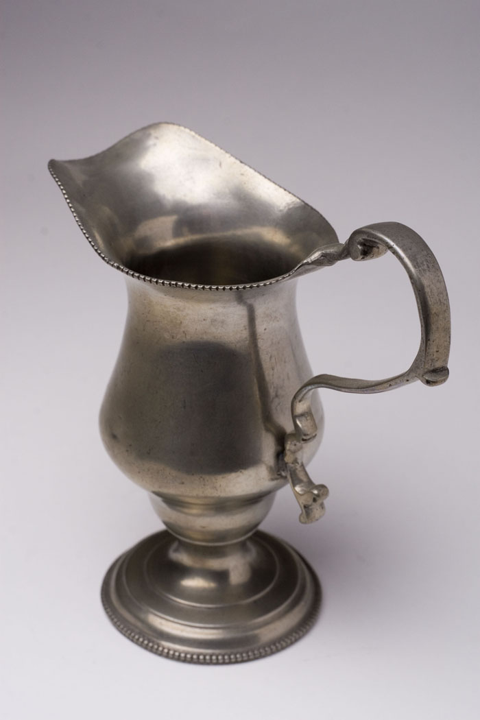 Appraisal: PEWTER CREAM POT ATTRIBUTED TO PARKS BOYD CIRCA - Philadelphia