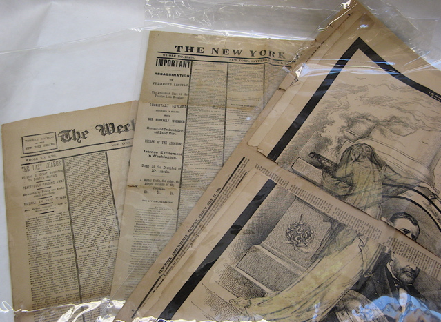 Appraisal: THREE COLLECTIBLE NEWSPAPERS The Weekly Edition of the New York