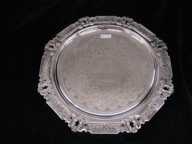 Appraisal: Gorham Silverplate Tray diameter fancy designs