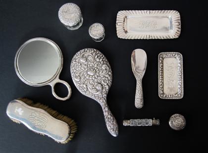 Appraisal: group of assorted silver vanity piecesvarious makers