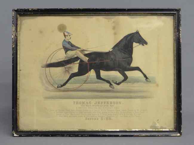 Appraisal: th c Currier And Ives ''Thomas Jefferson'' horse and rider