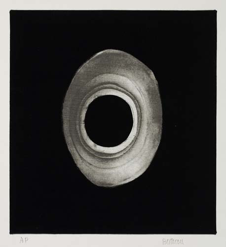 Appraisal: LEE BONTECOU Silkscreen Screenprint on muslin mounted to illustration board