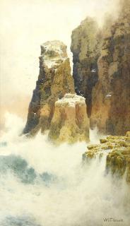 Appraisal: Watercolor William Trost Richards William Trost Richards American - Rocky