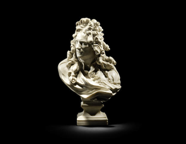 Appraisal: After Jean-Jacques Caffieri - a French th century white marble