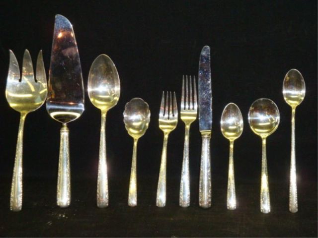 Appraisal: GORHAM approx pcs 'Camellia' pattern flatware pieces - complete place