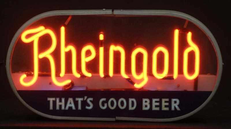 Appraisal: Rheingold Can Neon Sign Description s to s Liebmann Brewery