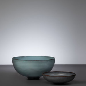 Appraisal: Gertrud and Otto Natzler Austrian - Austrian - Two Bowls