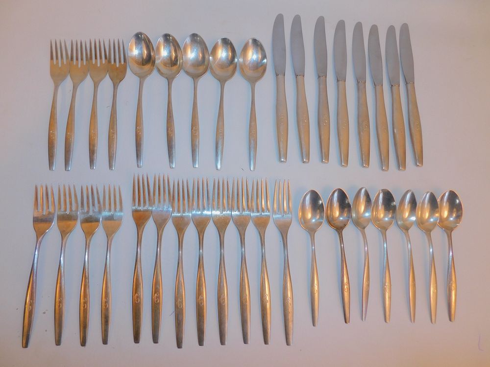 Appraisal: S KIRK SIGNET SILVER FLATWARE SET S Kirk Son sterling