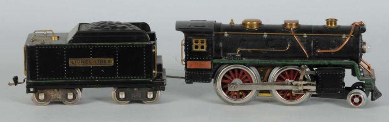 Appraisal: Lionel No E T Engine Tender Description Pre-War Standard gauge