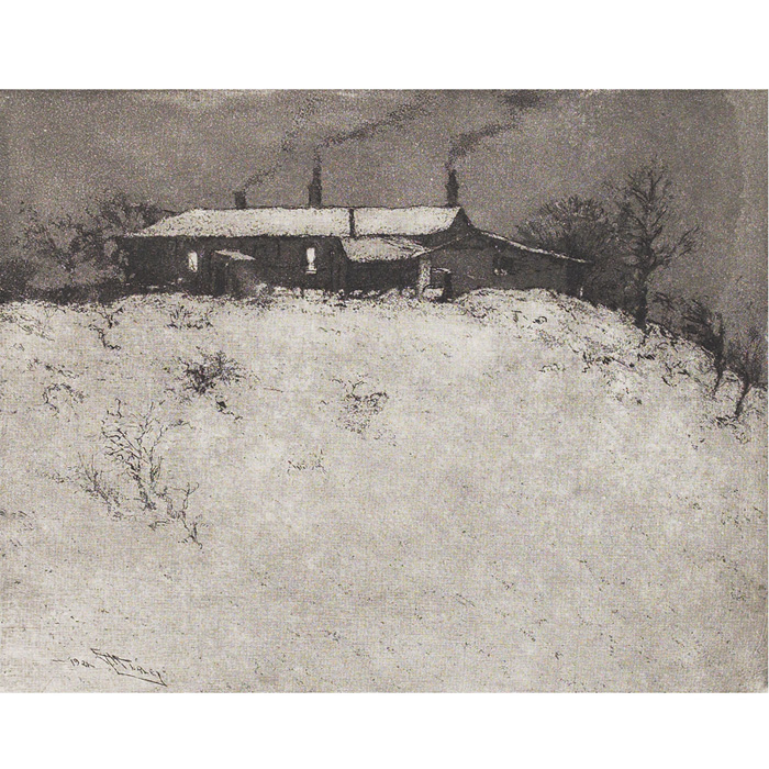 Appraisal: E T Hurley etching Mary Alexander's Studio Top of Gilbert