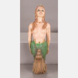 Appraisal: A Reproduction Composite Ship's Figurehead in the Form of a