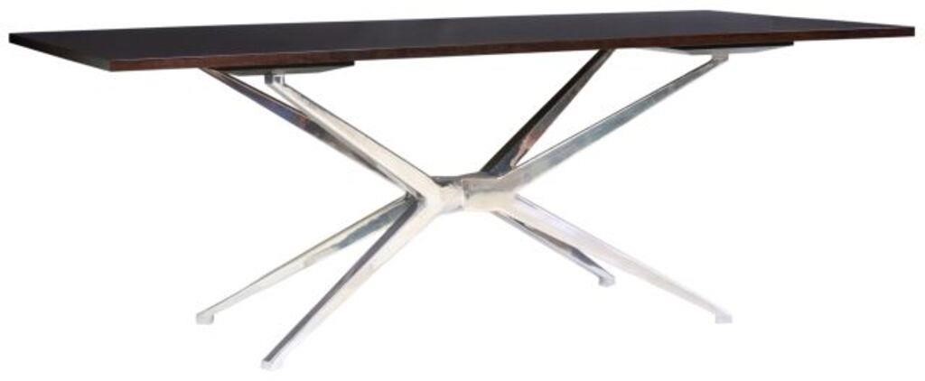 Appraisal: Contemporary rectangular dining table possibly the Maslow table by Restoration