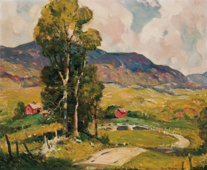 Appraisal: GUY CARLETON WIGGINS American - Cloud Study Vermont oil on