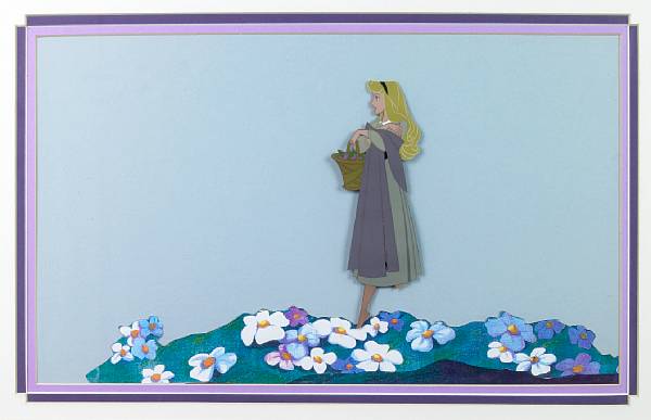 Appraisal: A Walt Disney celluloid from Sleeping Beauty gouache on trimmed