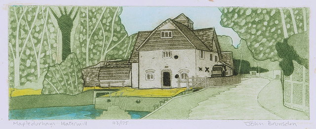 Appraisal: JOHN BRUNSDON b 'Maple Durham Water Mill' 'A Suffolk Farm'