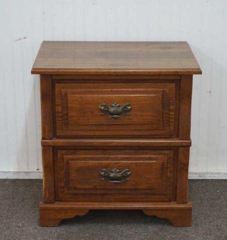 Appraisal: 's Knotty Pine Bedside Nightstand Produced by Woodward Inc Liberty