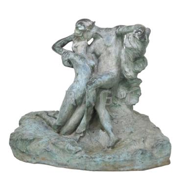 Appraisal: AFTER AUGUSTE RODIN French - Bronze sculpture L Eternal Printemps