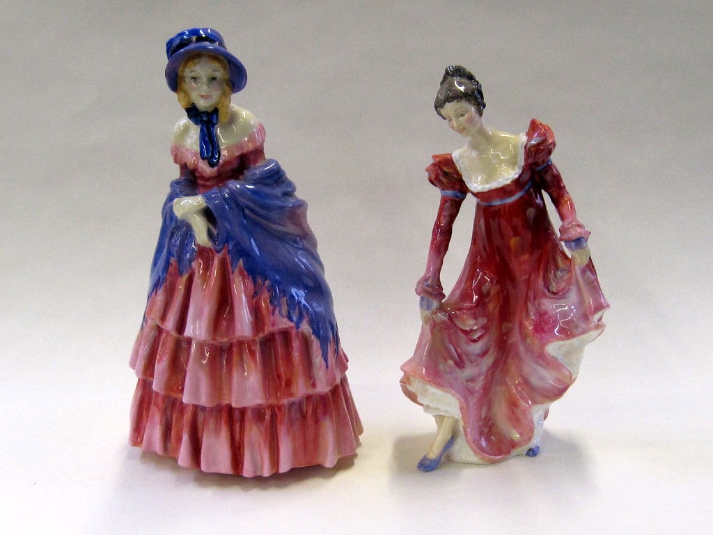 Appraisal: Two Royal Doulton figures Minuet HN def and 'A Victorian