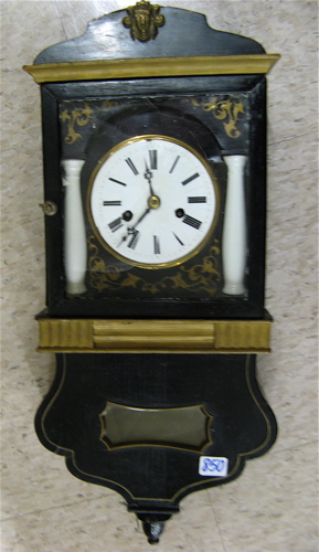 Appraisal: PETITE BALCONY WALL CLOCK K Willman Eisenbach German c with