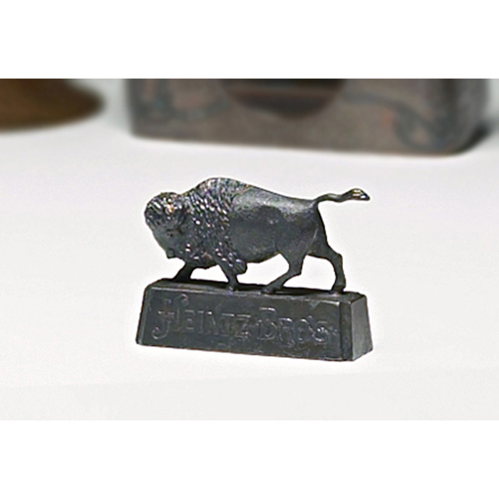 Appraisal: Heintz sculpture bronze buffalo marked Heintz Bro's Ring Makers Buffalo