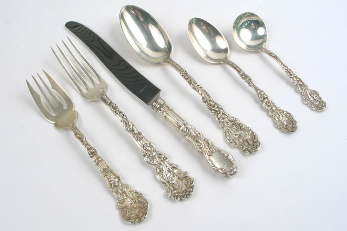 Appraisal: A PIECE GORHAM VERSAILLES STERLING SILVER FLATWARE SET introduced in