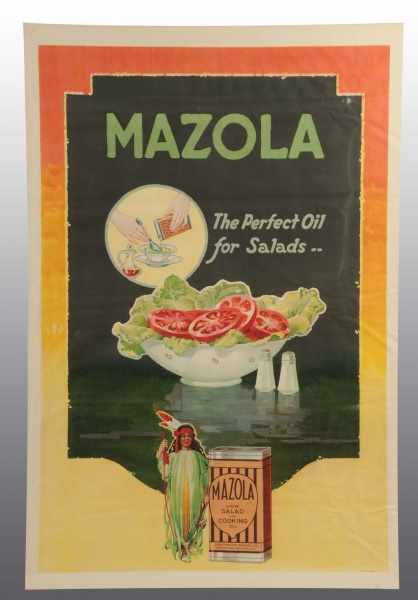 Appraisal: Mazola Salads Poster Description s Clean bright and strong Very