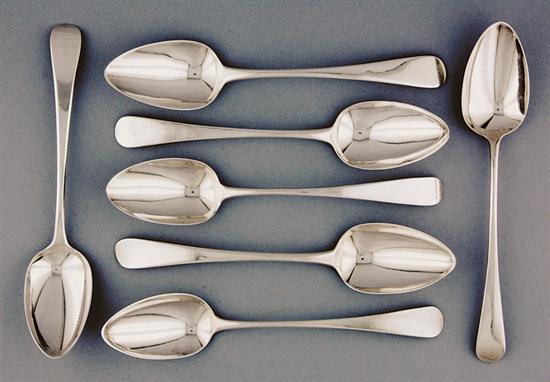 Appraisal: Georgian sterling spoons Peter William Bateman London dated - Reverse