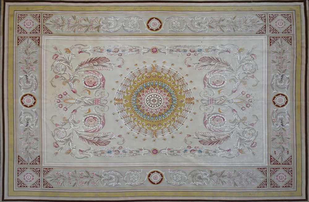 Appraisal: A DIRECTOIRE AUBUSSON STYLE RUG MODERN A DIRECTOIRE AUBUSSON STYLE