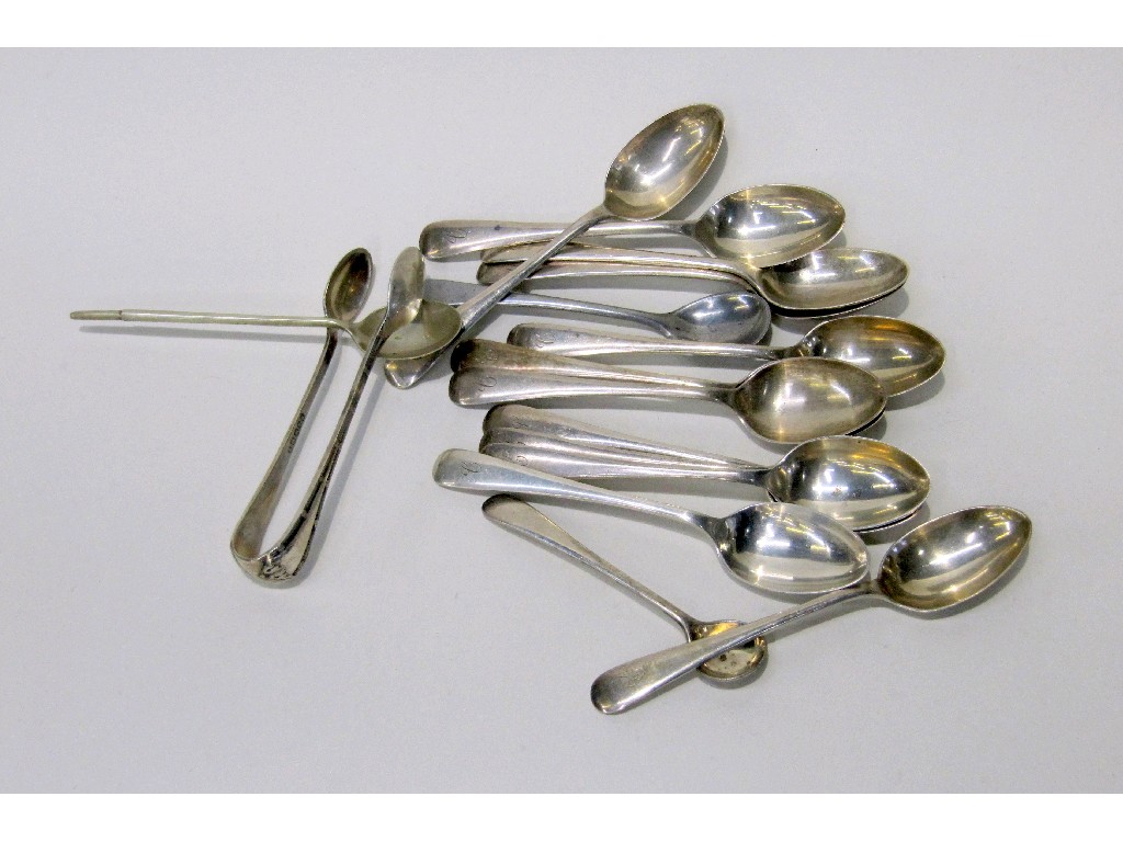 Appraisal: Lot comprising assorted silver spoons