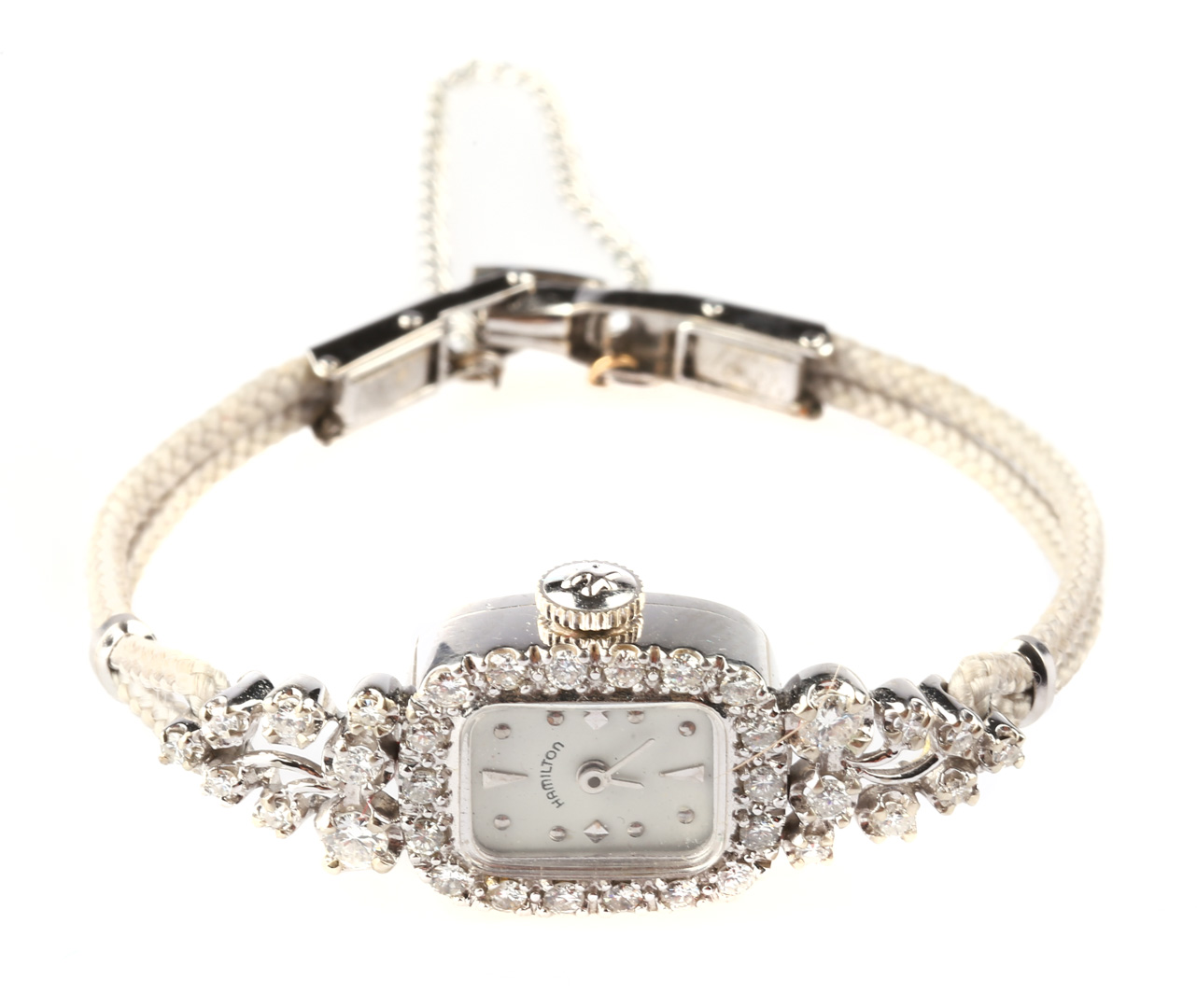 Appraisal: A Lady's Diamond Watch by Hamilton K white gold watch