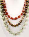 Appraisal: NECKLACES - Lot of three necklaces the first composed of