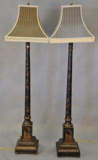 Appraisal: Pair of Oriental style contemporary floor lamps ht in Pair