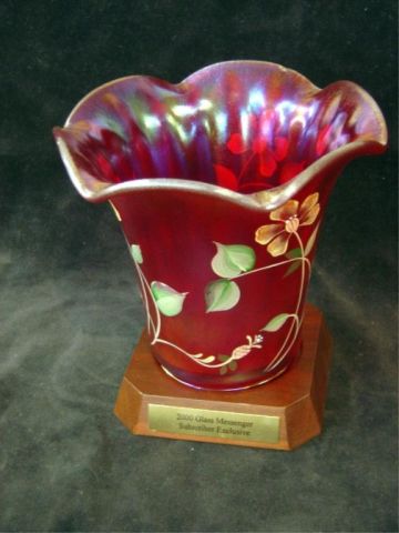 Appraisal: FENTON TH ANNIVERSARY FOUNDERS VASE