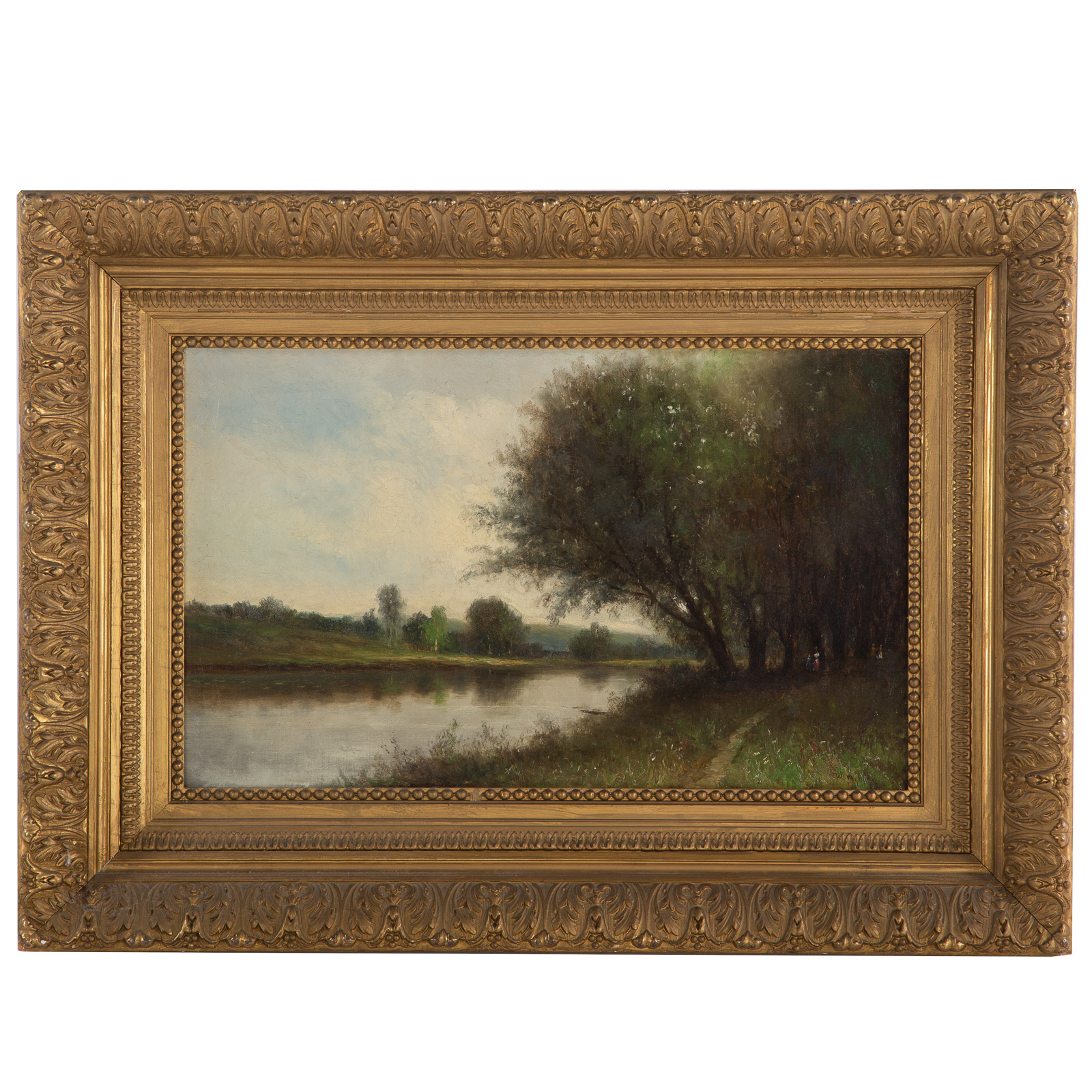 Appraisal: WESLEY WEBBER IMPRESSIONIST RIVER LANDSCAPE OIL American - Oil on