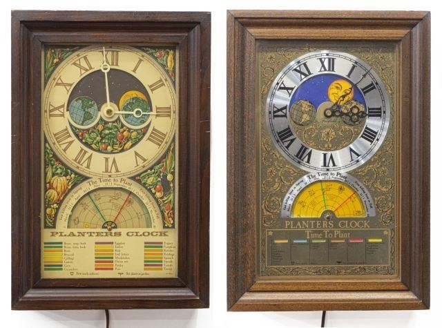 Appraisal: lot of Vintage Time to Plant Planter's clocks th c