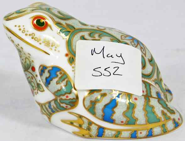 Appraisal: Royal Crown Derby Paperweight Marsh Frog Boxed